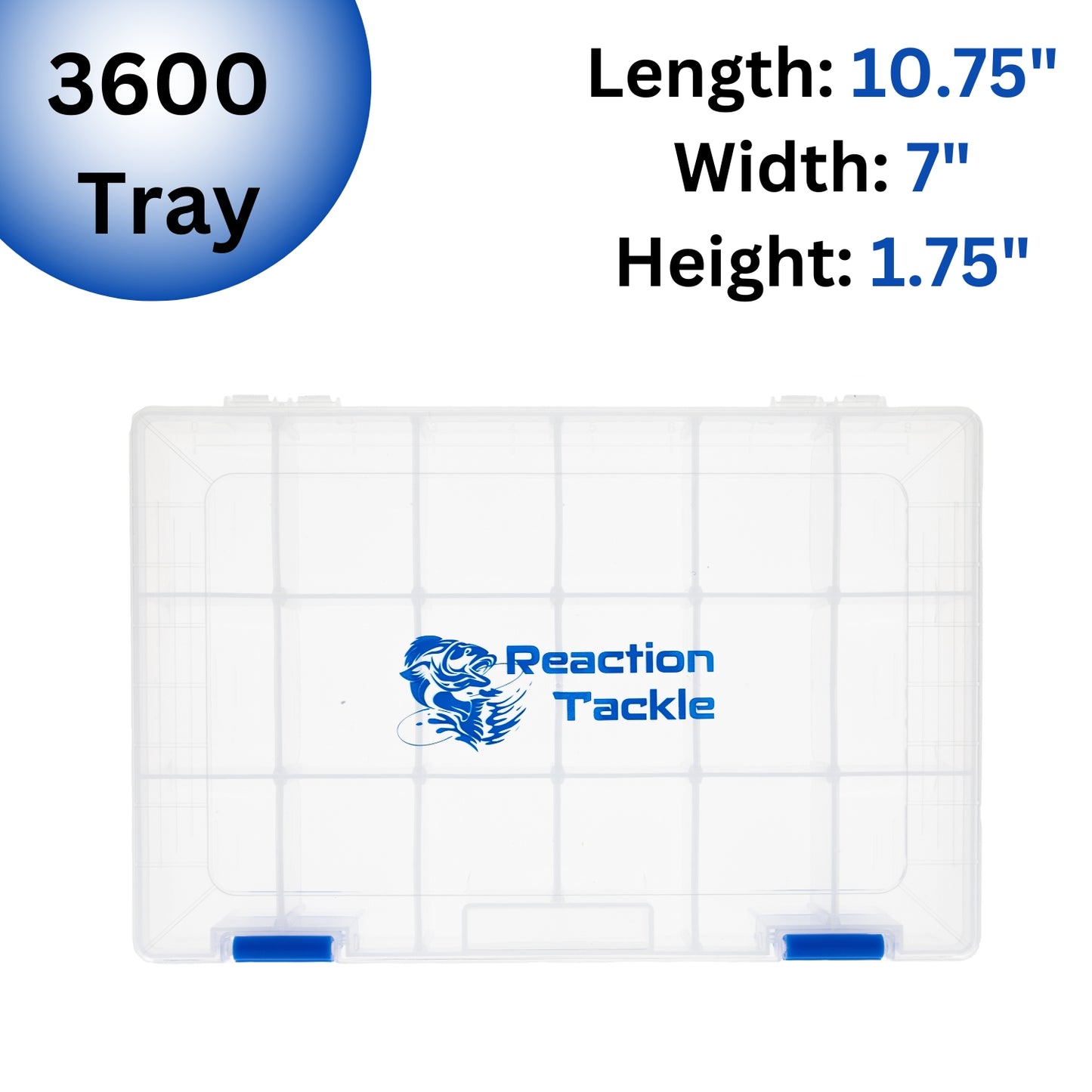 Reaction Tackle Plastic Tackle Trays: 2-Pk or 4-Pk - Reaction Tackle