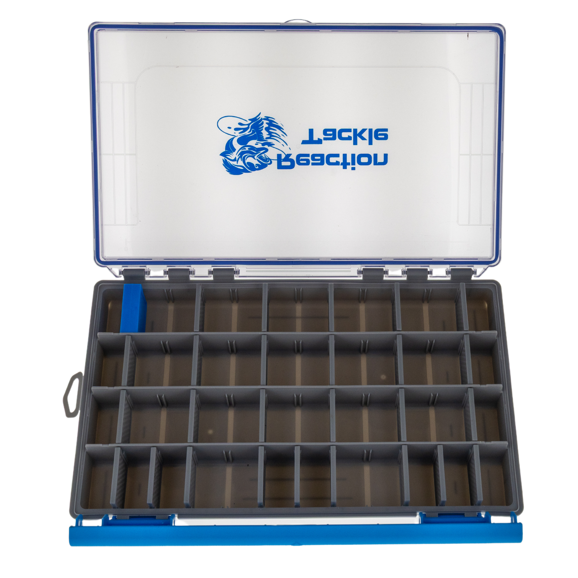 Reaction Tackle Ultra Elite Tackle Tray- 100% Waterproof with Single Clip Design - New - Reaction Tackle