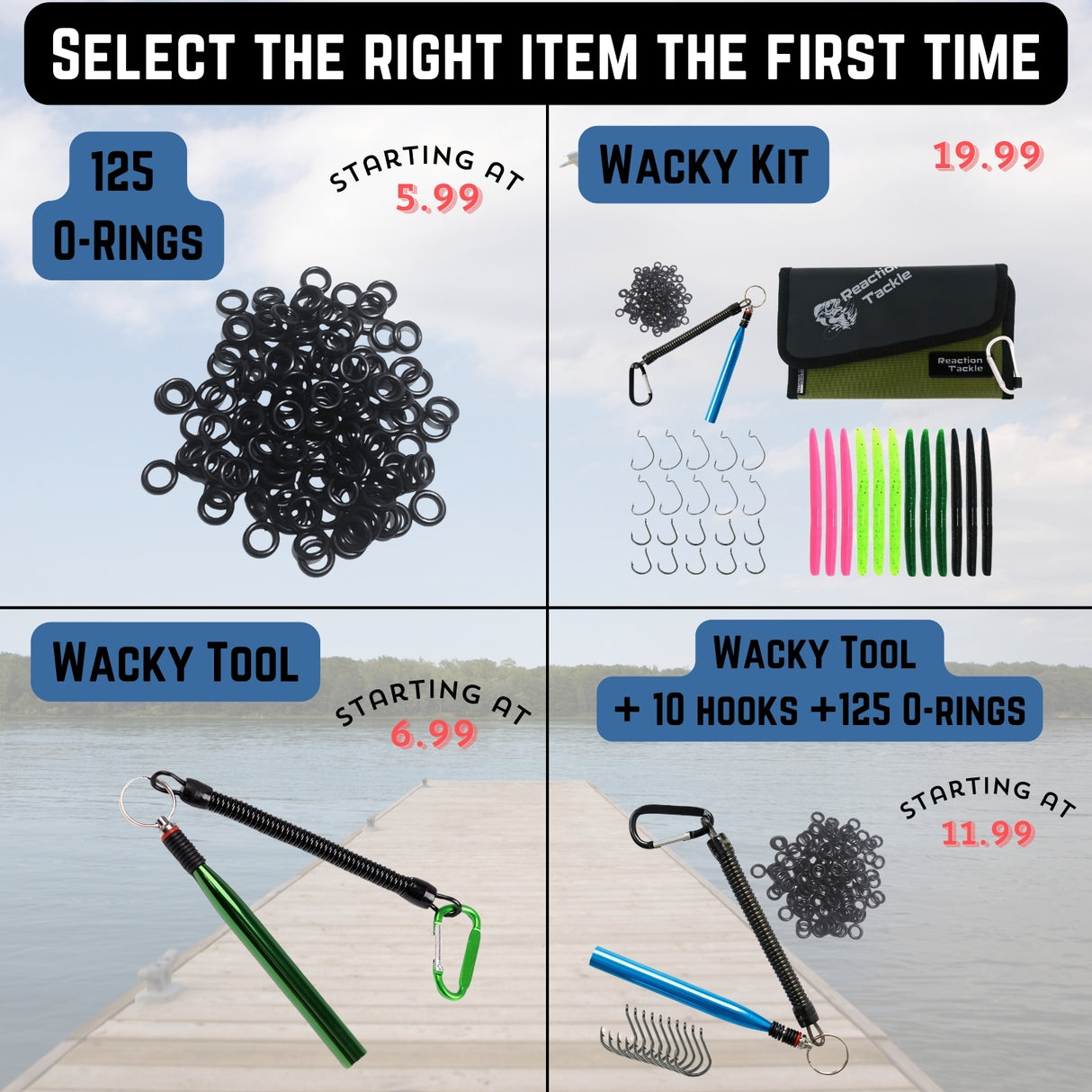 Reaction Tackle Wacky Worm Tools, Sets and Kits - Reaction Tackle