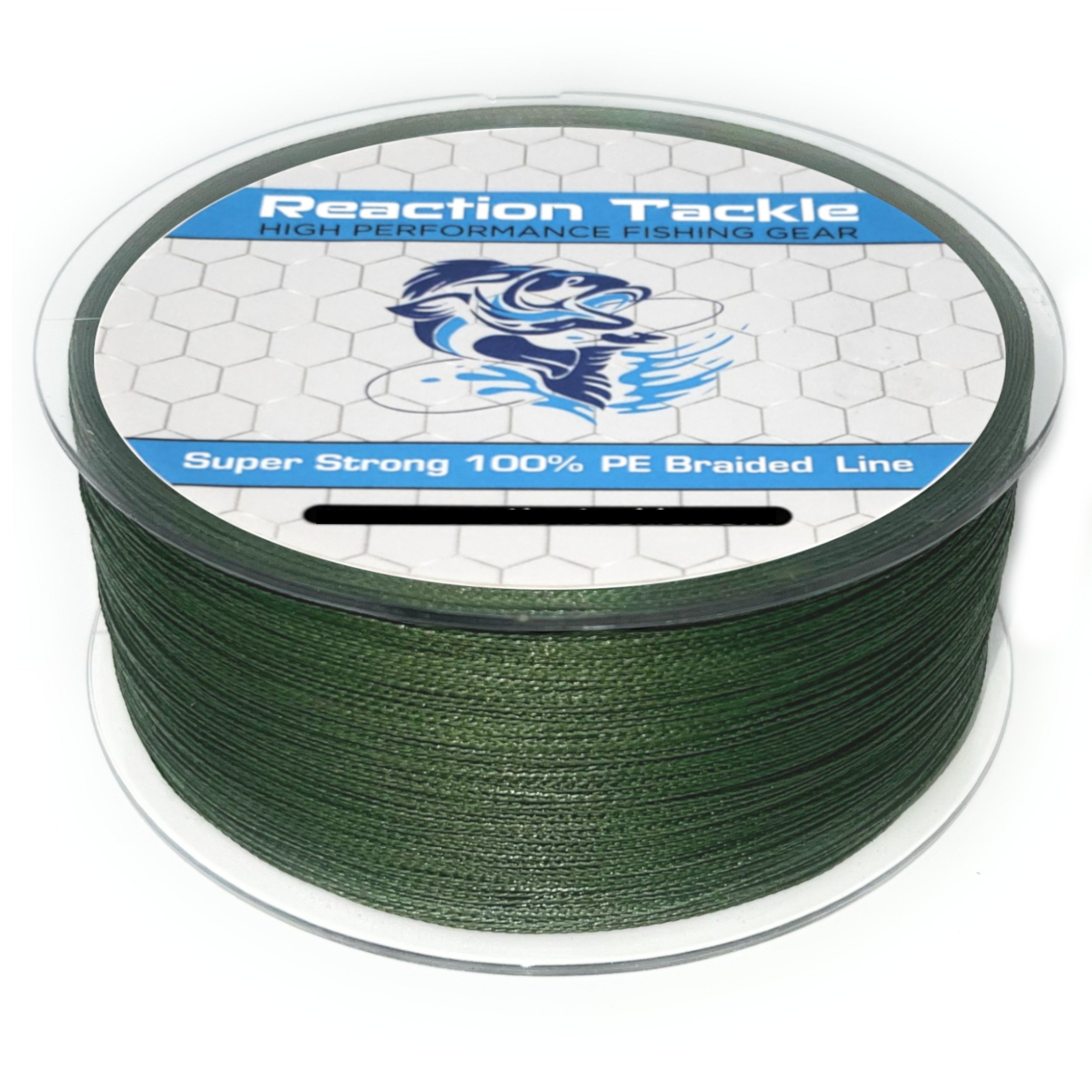 Reaction Tackle Braided Fishing Line NO Fade Low Vis Green 30LB 300yd, Braided  Line -  Canada