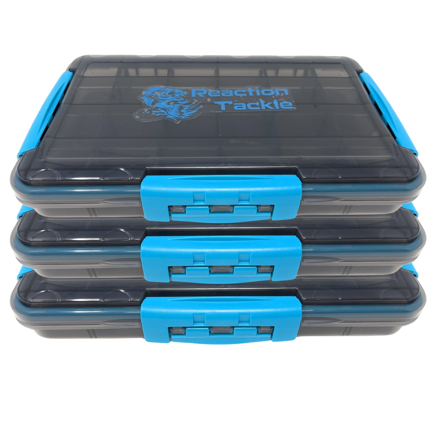 Reaction Tackle Premium Tackle Tray- High Performance and Waterproof with 3 Resilient Clips - Reaction Tackle