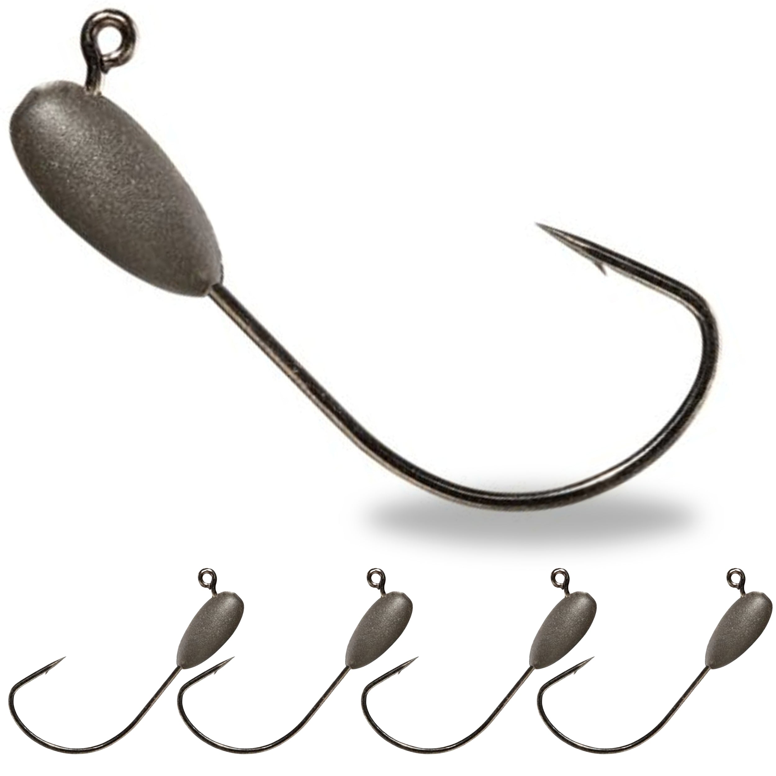 Reaction Tackle Tungsten Tube Jig Heads- 5-Pack Reaction Tackle