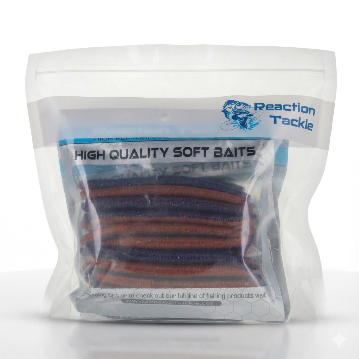 Reaction Tackle Clear Bait Bags – Soft Plastics and more- Or - image 6