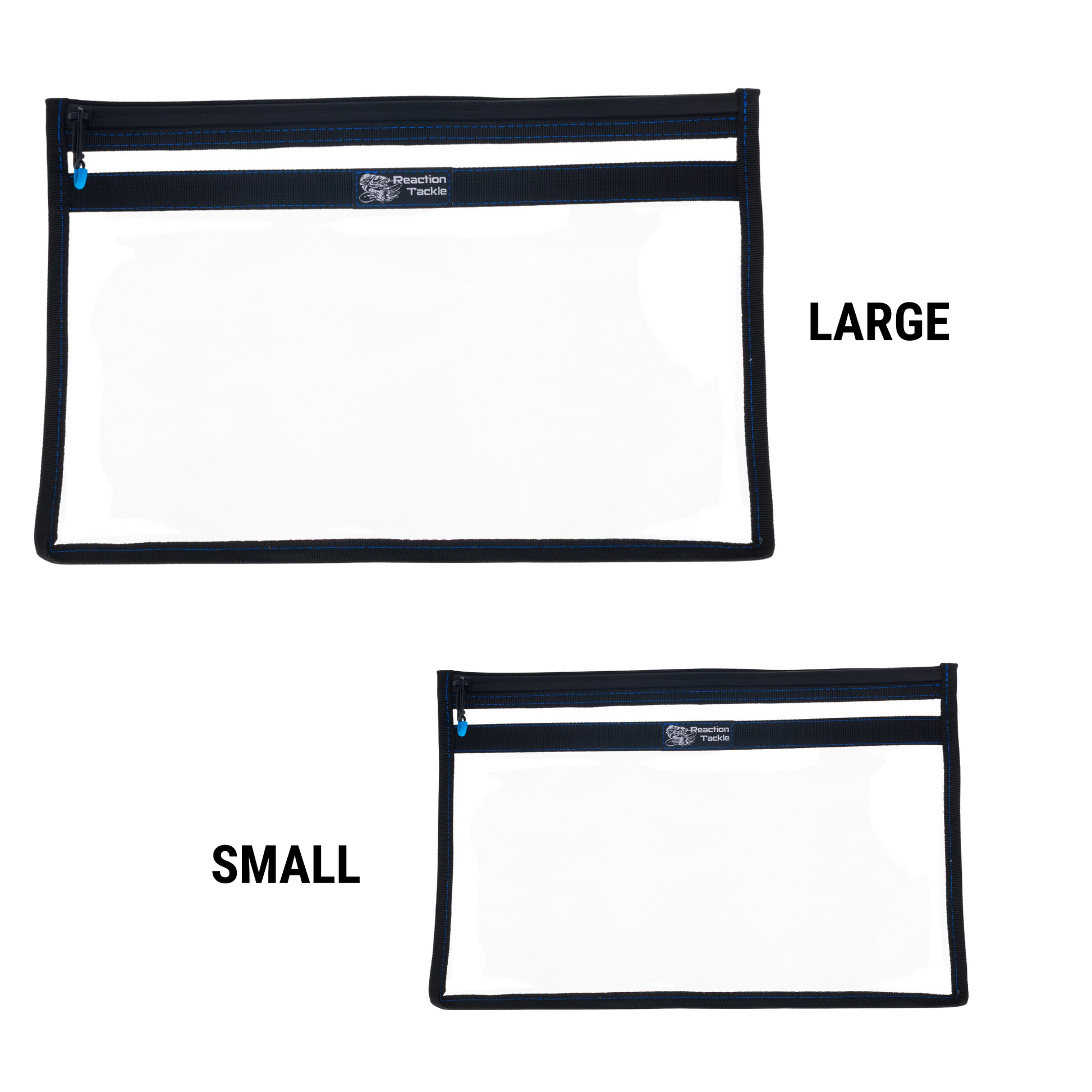 Reaction Tackle Clear Storage Bag Tackle Pak – Water-Resistant Plastic Storage - New - Reaction Tackle