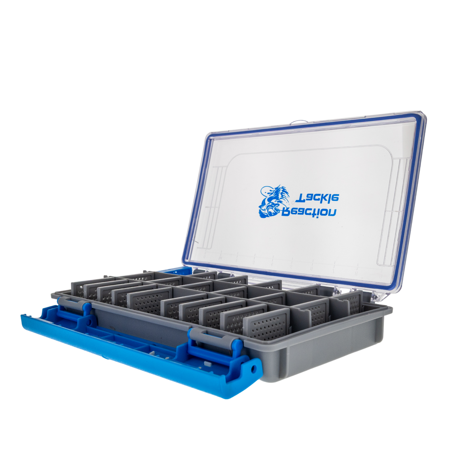 Reaction Tackle Ultra Elite Tackle Tray- 100% Waterproof with Single Clip Design - New - Reaction Tackle