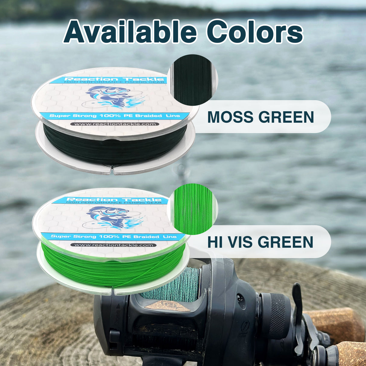 Reaction Tackle 9 Strand Braided Fishing Line - Reaction Tackle