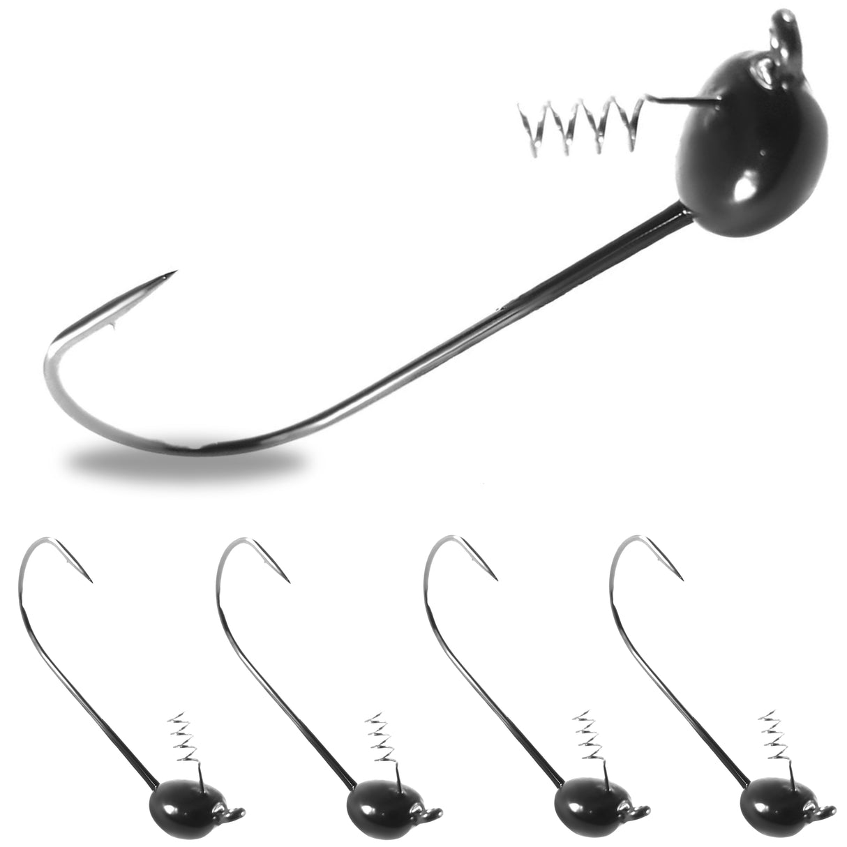 Reaction Tackle Tungsten Shaky Head Jigs 5-Pack - Reaction Tackle