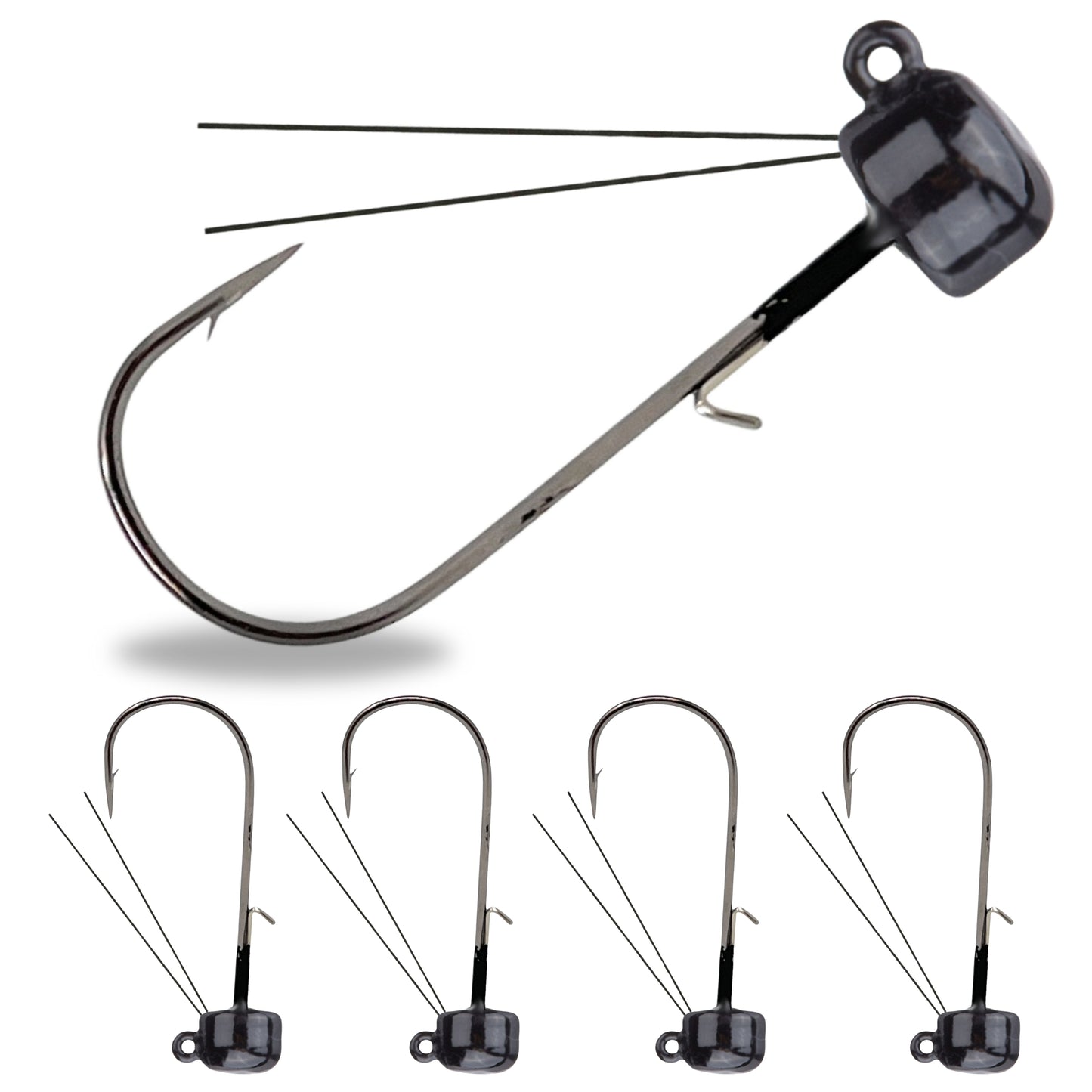 Reaction Tackle Tungsten Ned Rig-Shroom Jigs (5-Pack) - Reaction Tackle