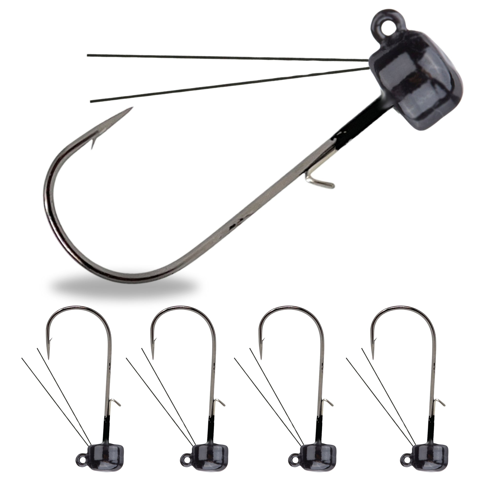 Reaction Tackle Tungsten Ned Rig-Shroom Jigs (5-Pack) - Reaction Tackle
