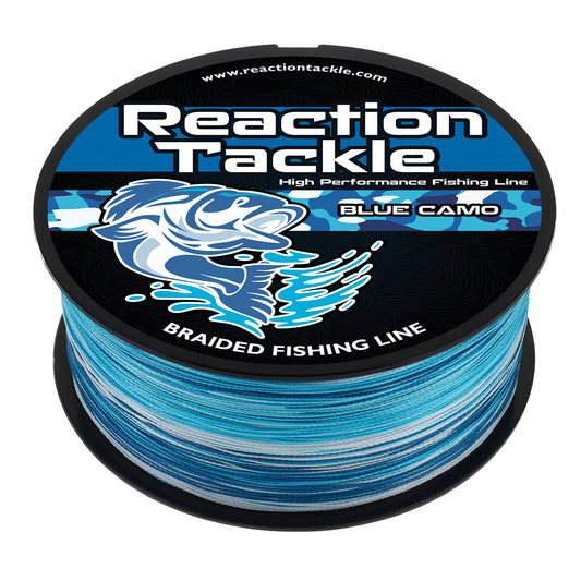 Reaction Tackle Braided Fishing Line - Blue Camo - Reaction Tackle