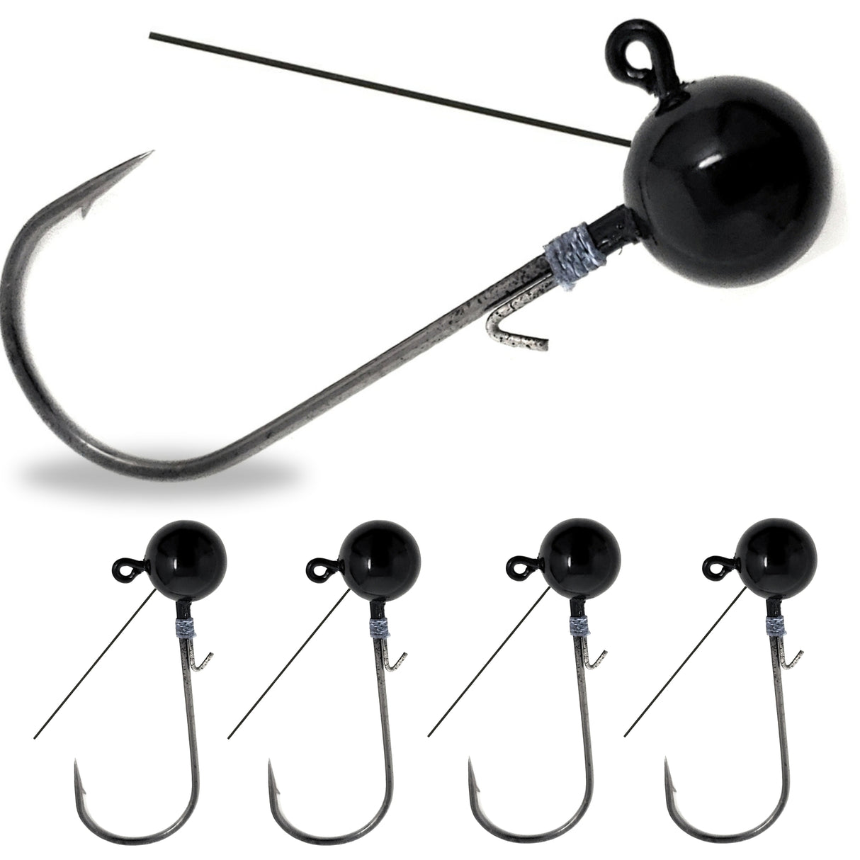 Reaction Tackle Tungsten Ball Jig Heads (5-Pack) - Reaction Tackle