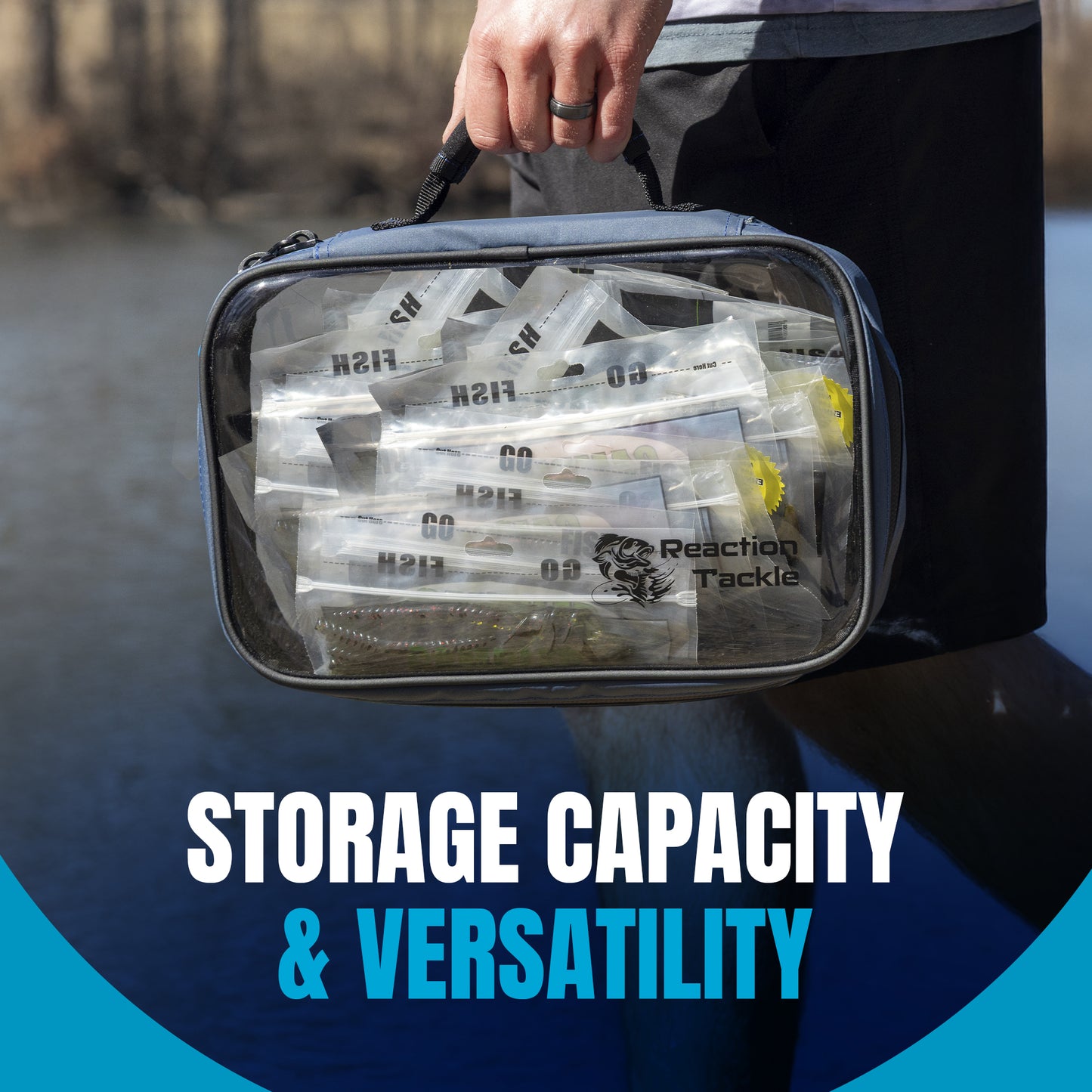 Reaction Tackle Clear Bait Binder and Tackle Storage - New - Reaction Tackle