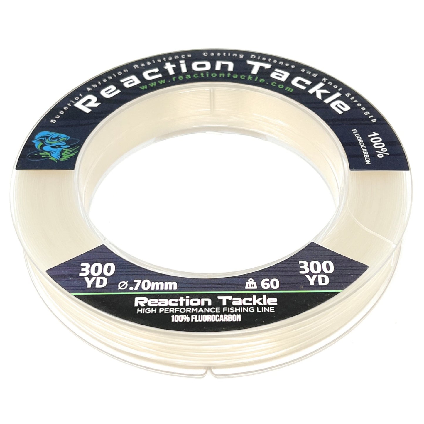 Reaction Tackle 100% Pure Fluorocarbon Fishing Line - Reaction Tackle