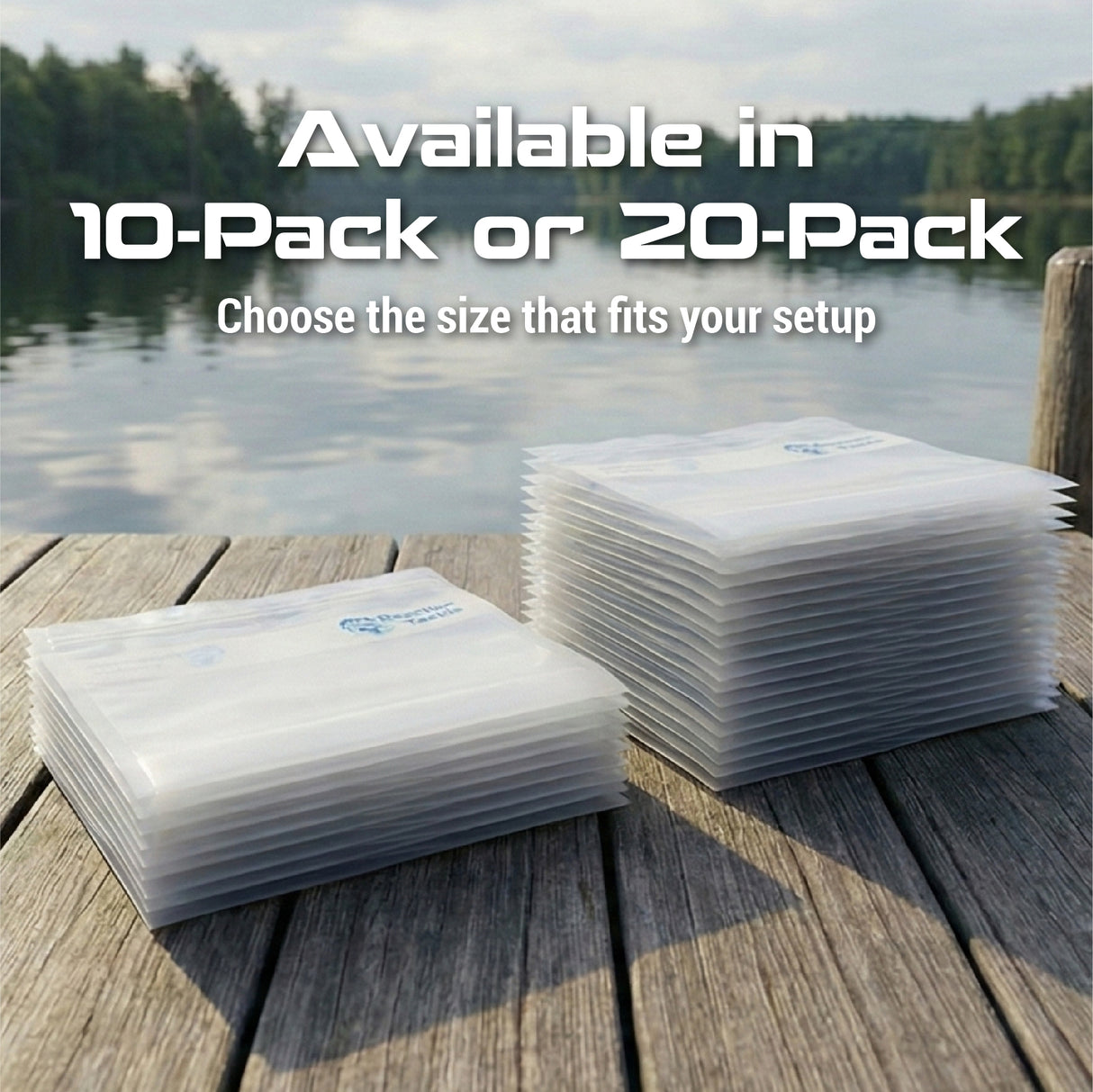 Reaction Tackle Clear Bait Bags – Soft Plastics and more- Or - image 13