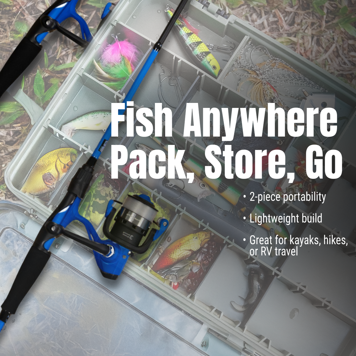 Reaction Tackle Fishing Rod and Baitcasting Reel Combo - Big Bite - NEW - Reaction Tackle