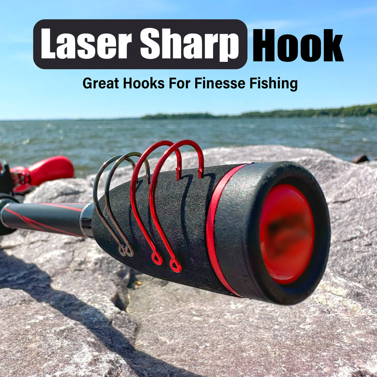 Reaction Tackle Drop Shot Hooks- Pack of 50 - Reaction Tackle