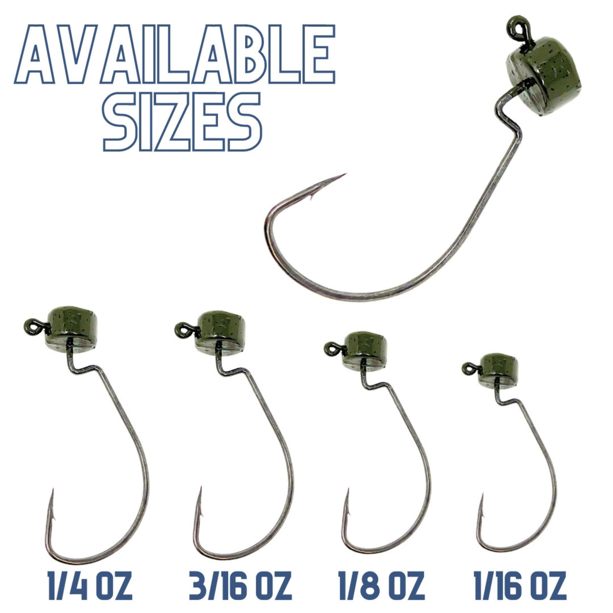 Reaction Tackle Lead Ned Rig - Shroom Jigs (25-Pack) - Reaction Tackle