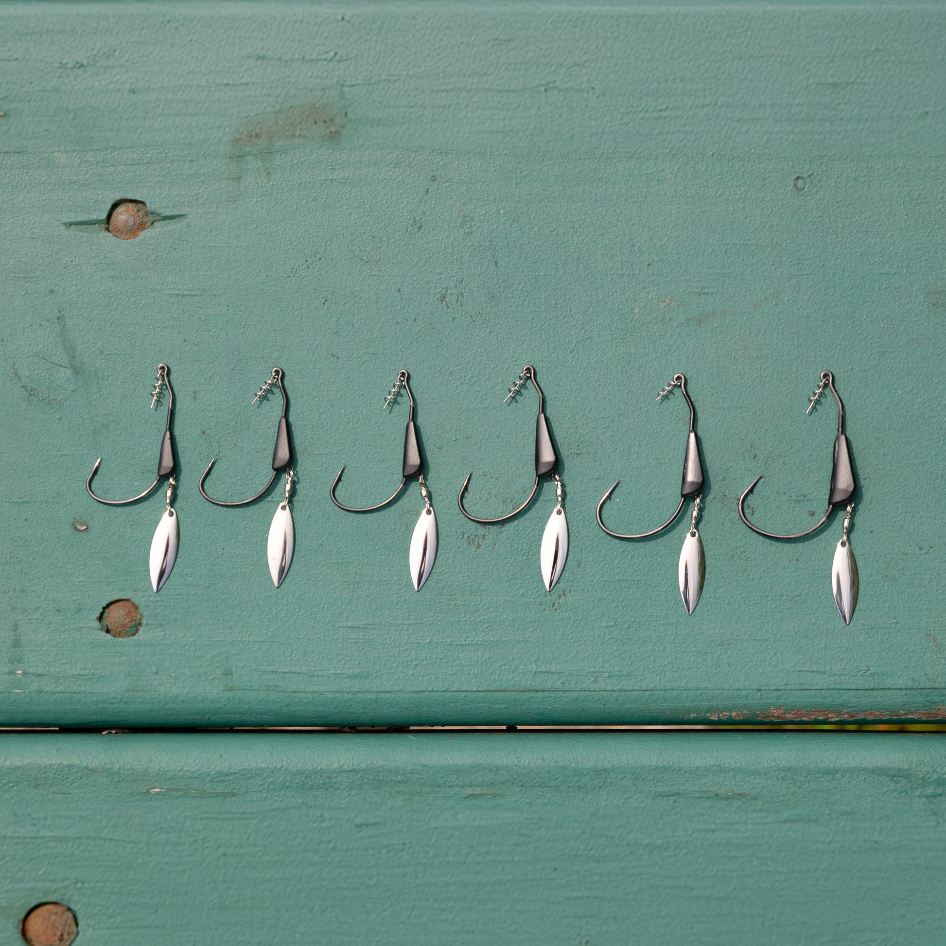 Reaction Tackle Bladed/Tungsten Weighted Swimbait Hooks- 3-Pack - Reaction Tackle
