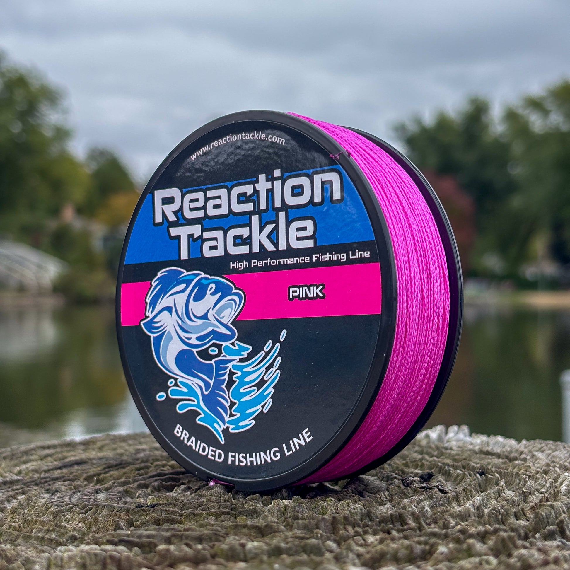 Reaction Tackle Braided Fishing Line - Pink - Reaction Tackle
