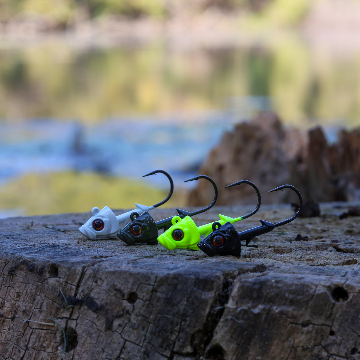 Reaction Tackle 97% Pure Tungsten Swimbait Jig with Realistic Fish Head- 5-PACK - Reaction Tackle