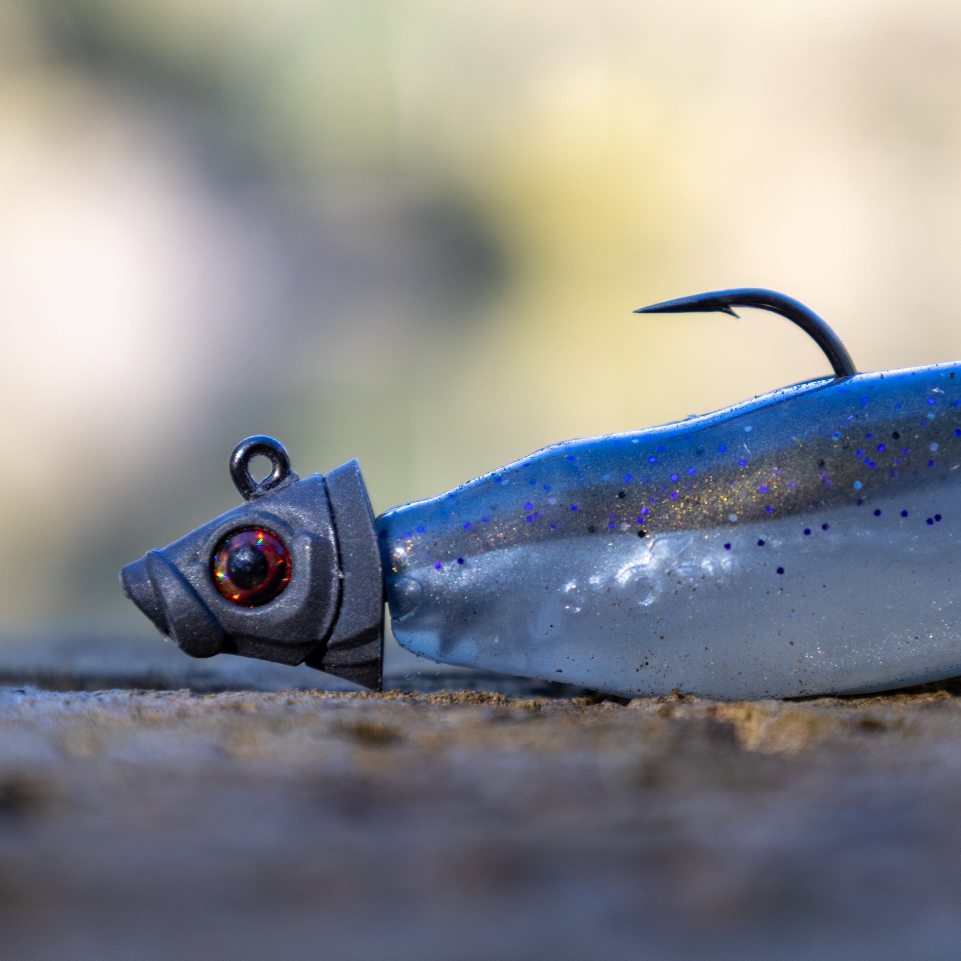 Reaction Tackle 97% Pure Tungsten Swimbait Jig with Realistic Fish Head- 5-PACK - Reaction Tackle