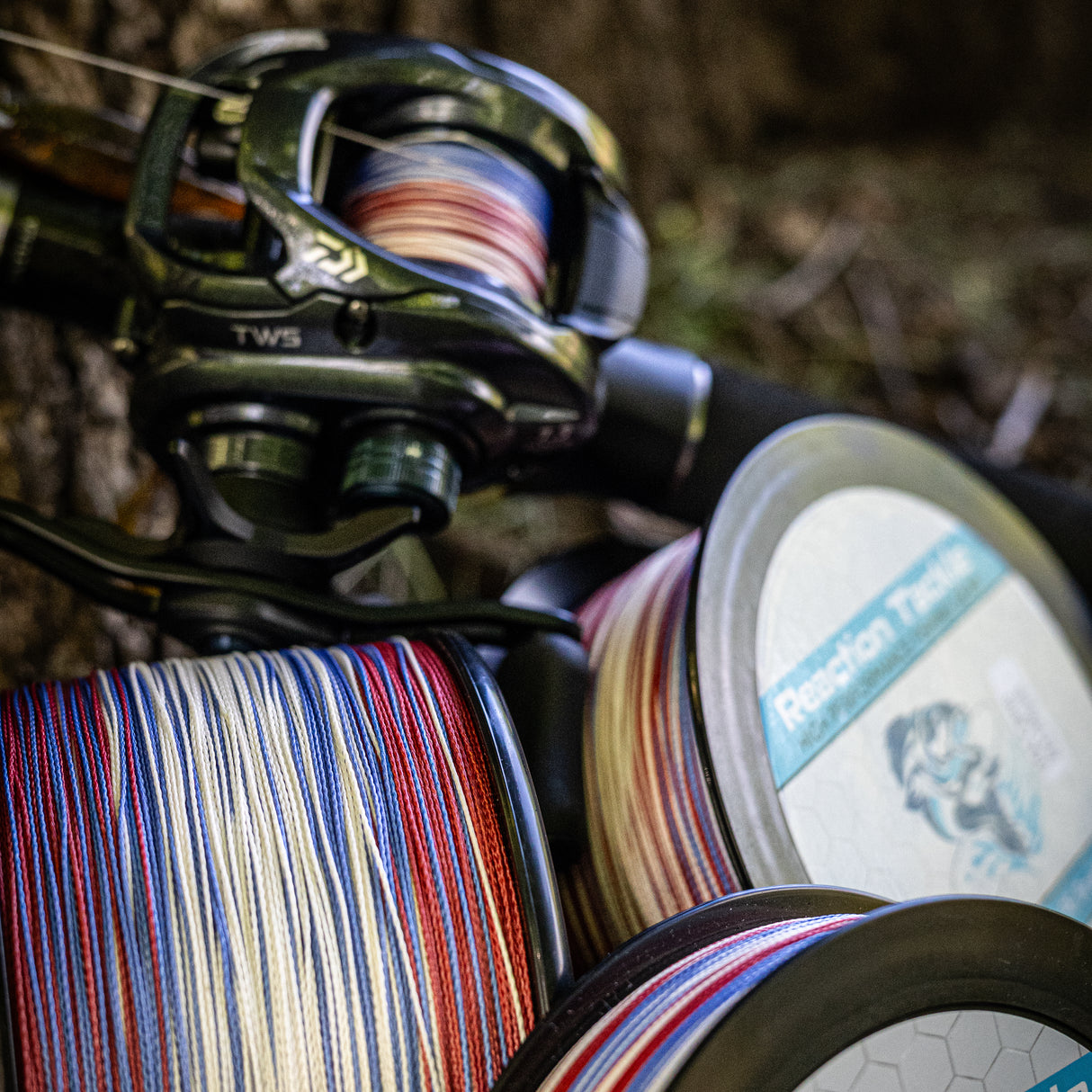 Reaction Tackle Braided Fishing Line - USA Camo - Reaction Tackle