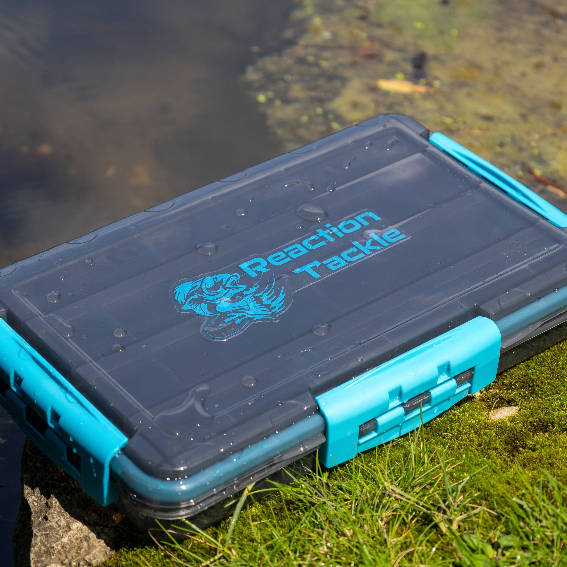 Reaction Tackle Waterproof Tackle Trays - 100% Secure with 3 Clips - Reaction Tackle