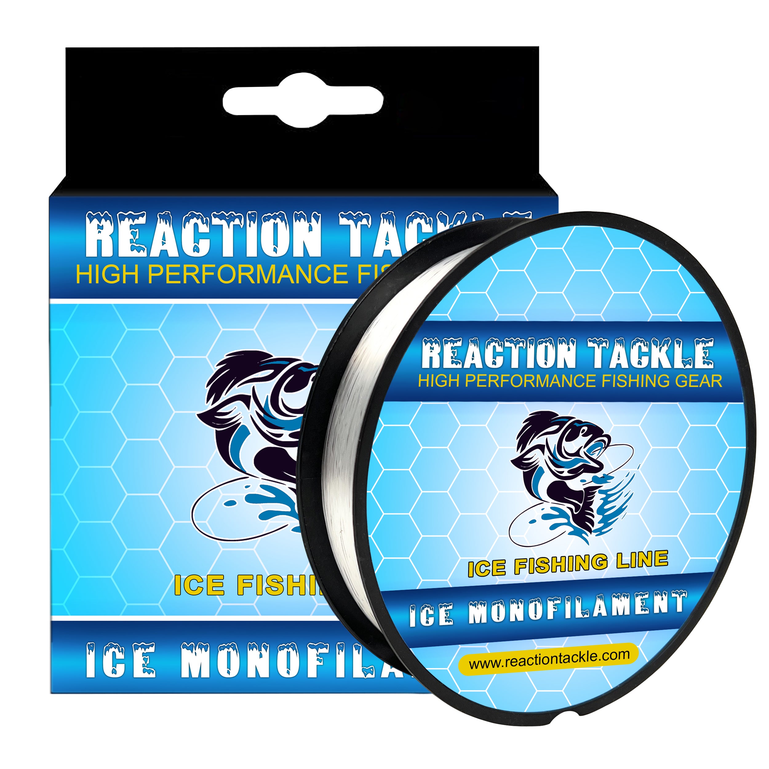 Reaction Tackle Monofilament Fishing Line- Strong and Abrasion-Resistant  Nylon Mono Fishing Line, Smooth and Long Casting - Low Memory- Freshwater  and