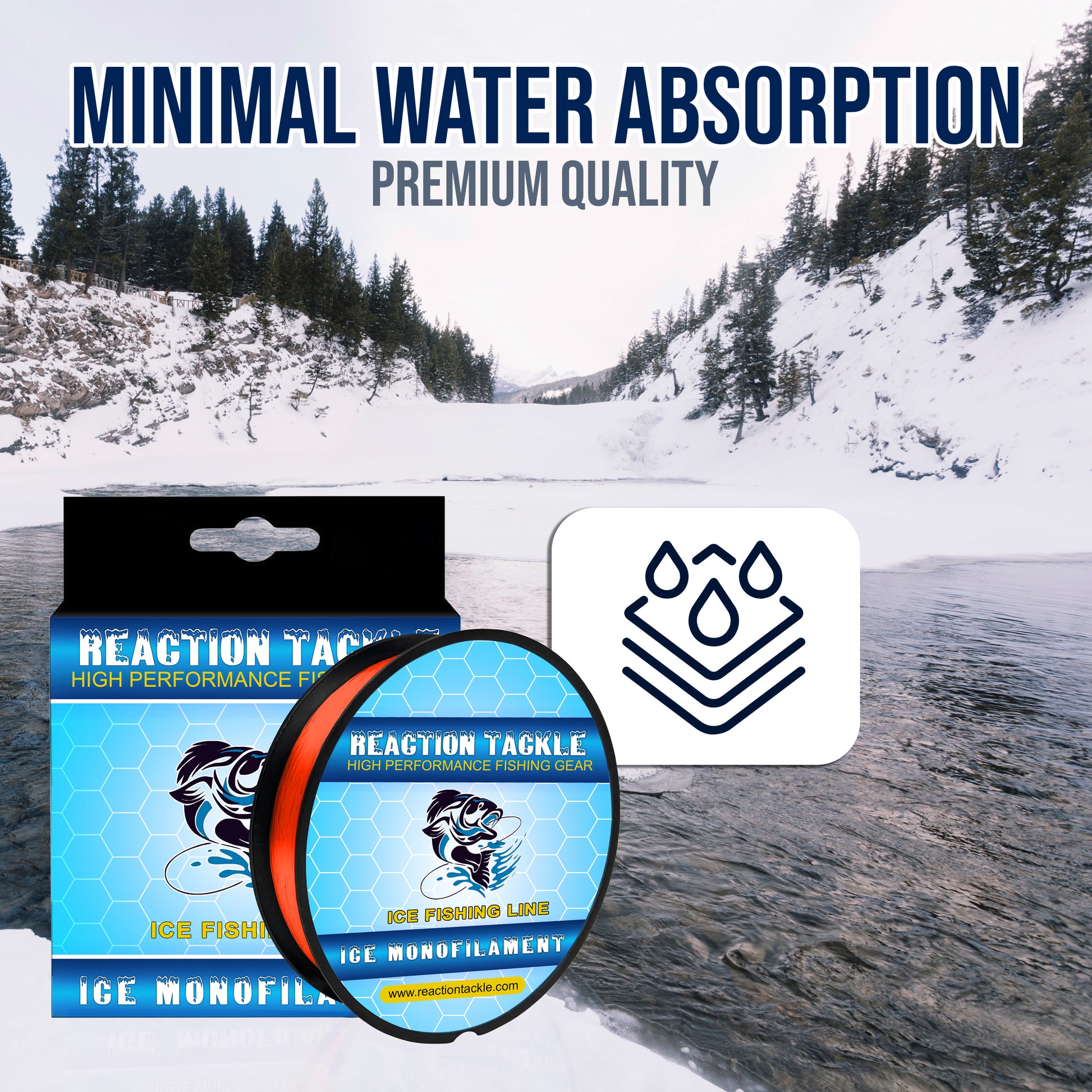 Reaction Tackle ICE Monofilament Fishing Line - Reaction Tackle
