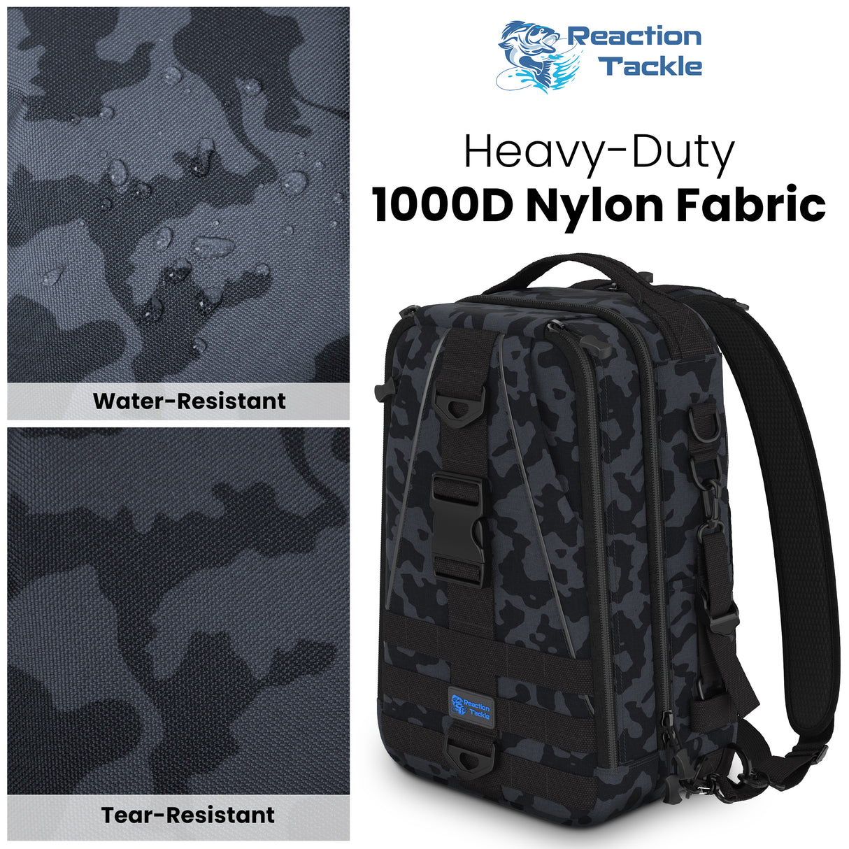 Reaction Tackle Fishing Tackle 2-in-1 Sling Bag/Backpack- 3 Sizes - Reaction Tackle