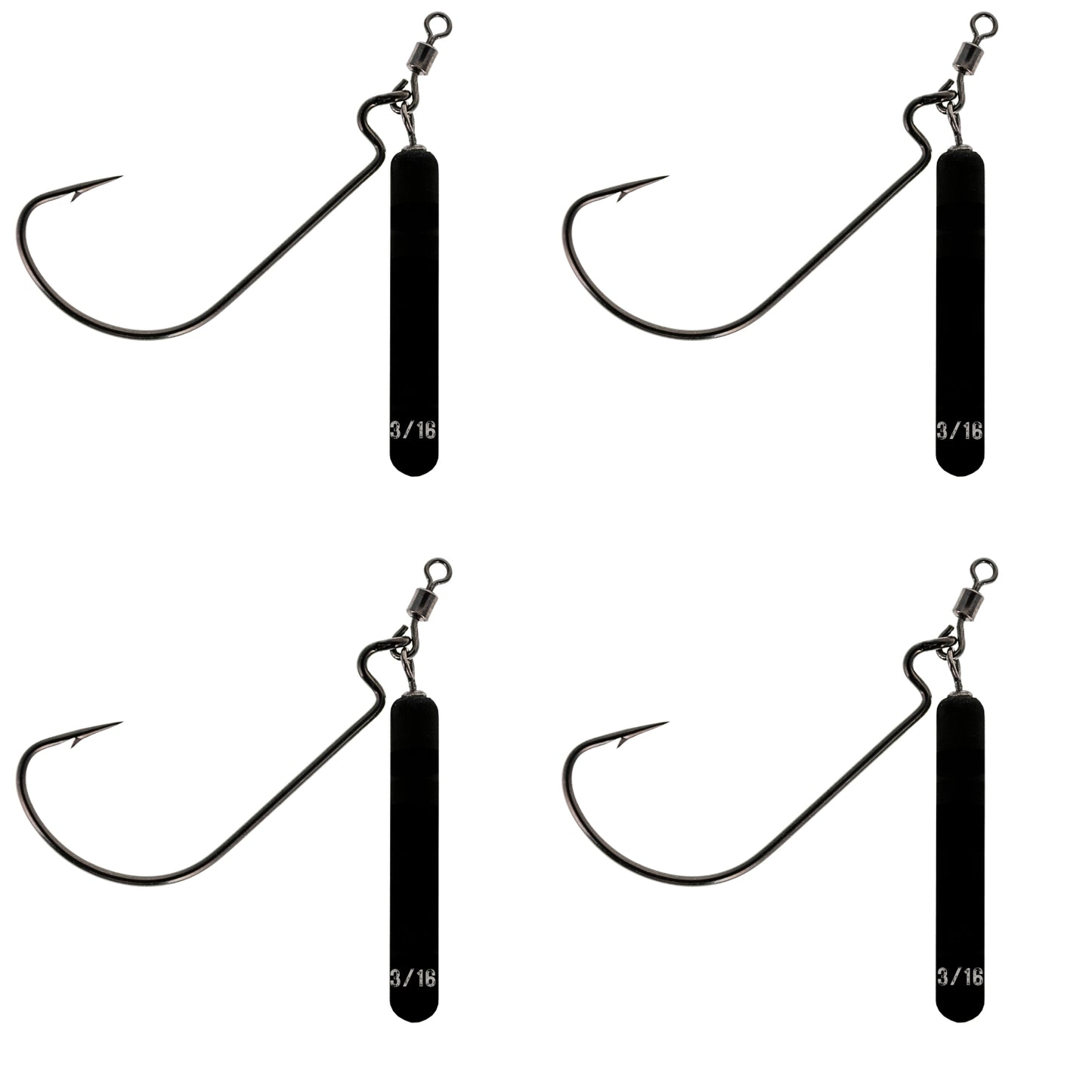 Reaction Tackle Tungsten Jika Rigs- 4PK - Reaction Tackle