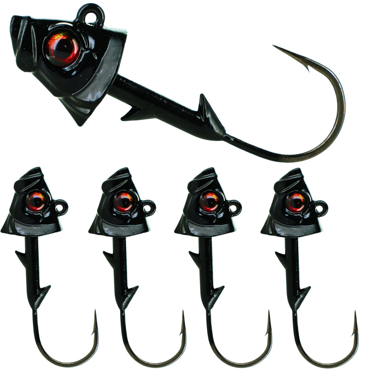 Reaction Tackle Lead Fish Head Jigs - 5-PACK - Reaction Tackle