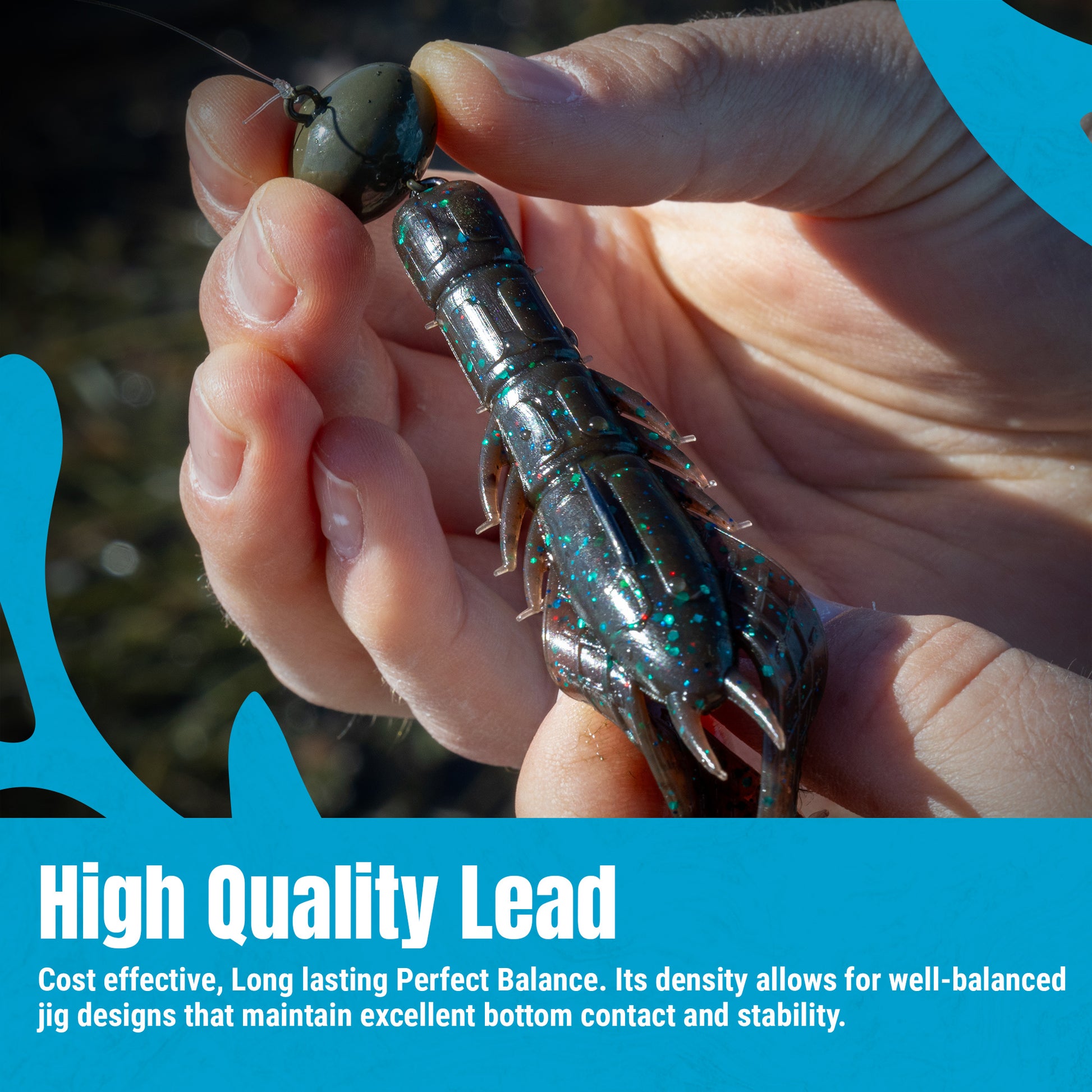 Reaction Tackle Lead Swing Football Jigs- 5-PACK - New - Reaction Tackle