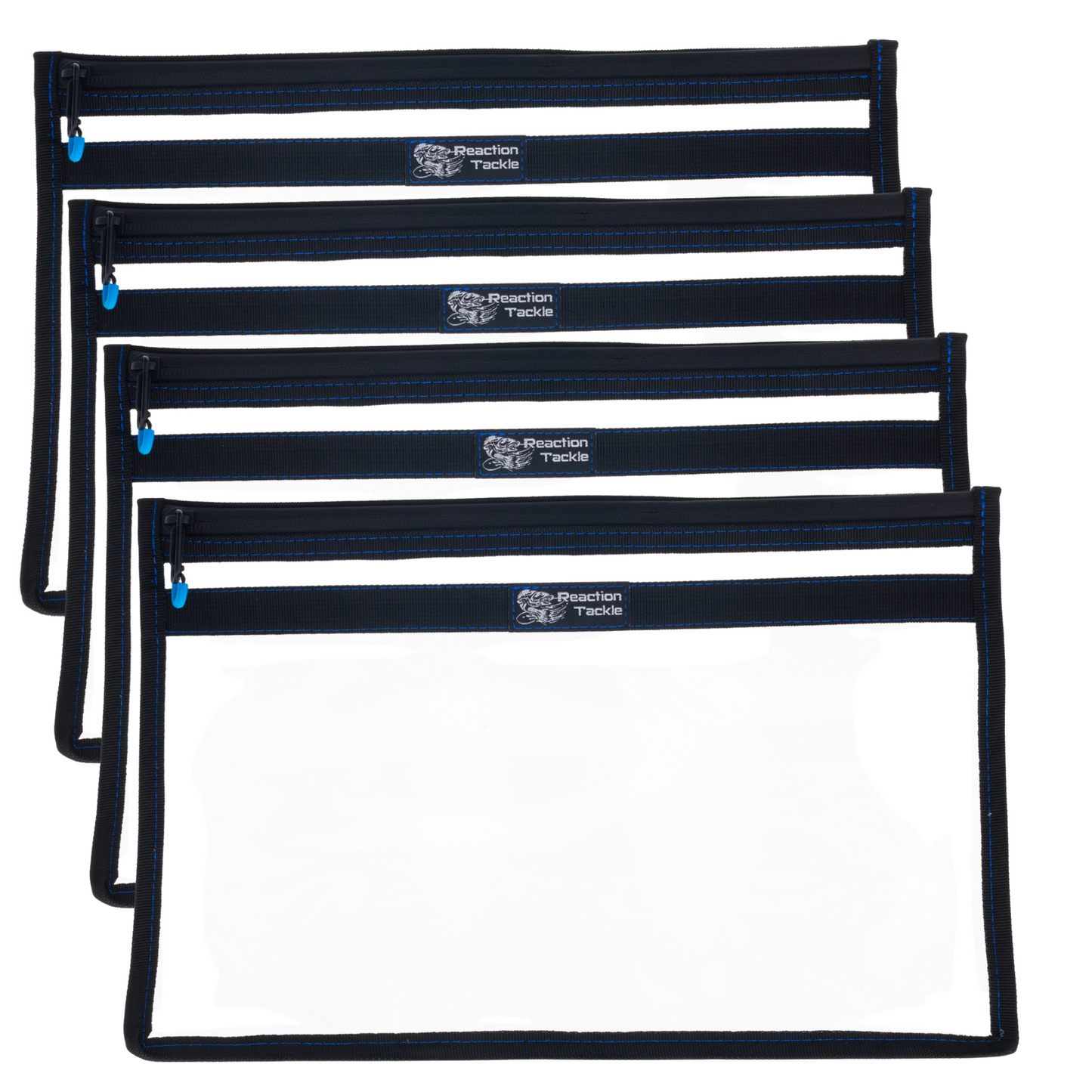 Reaction Tackle Clear Storage Bag Tackle Pak – Water-Resistant Plastic Storage - New - Reaction Tackle