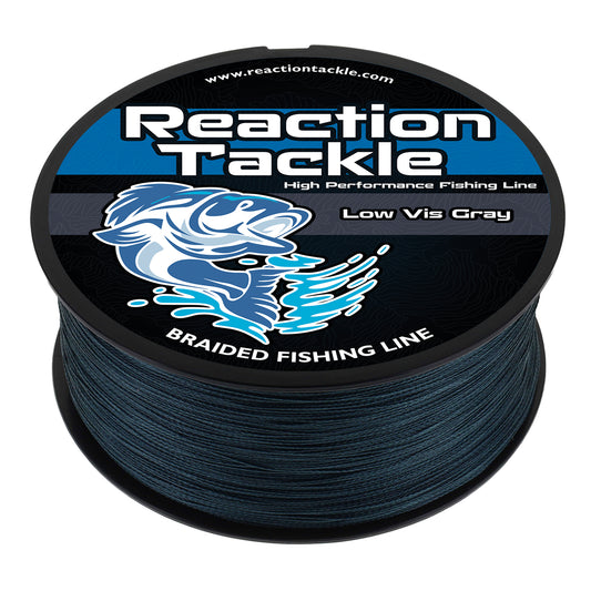 Reaction Tackle Braided Fishing Line - Low-Vis Gray - Reaction Tackle