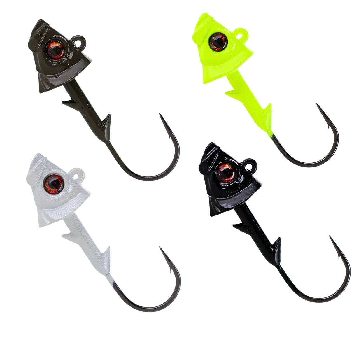 Reaction Tackle Lead Fish Head Jigs - 5-PACK - Reaction Tackle