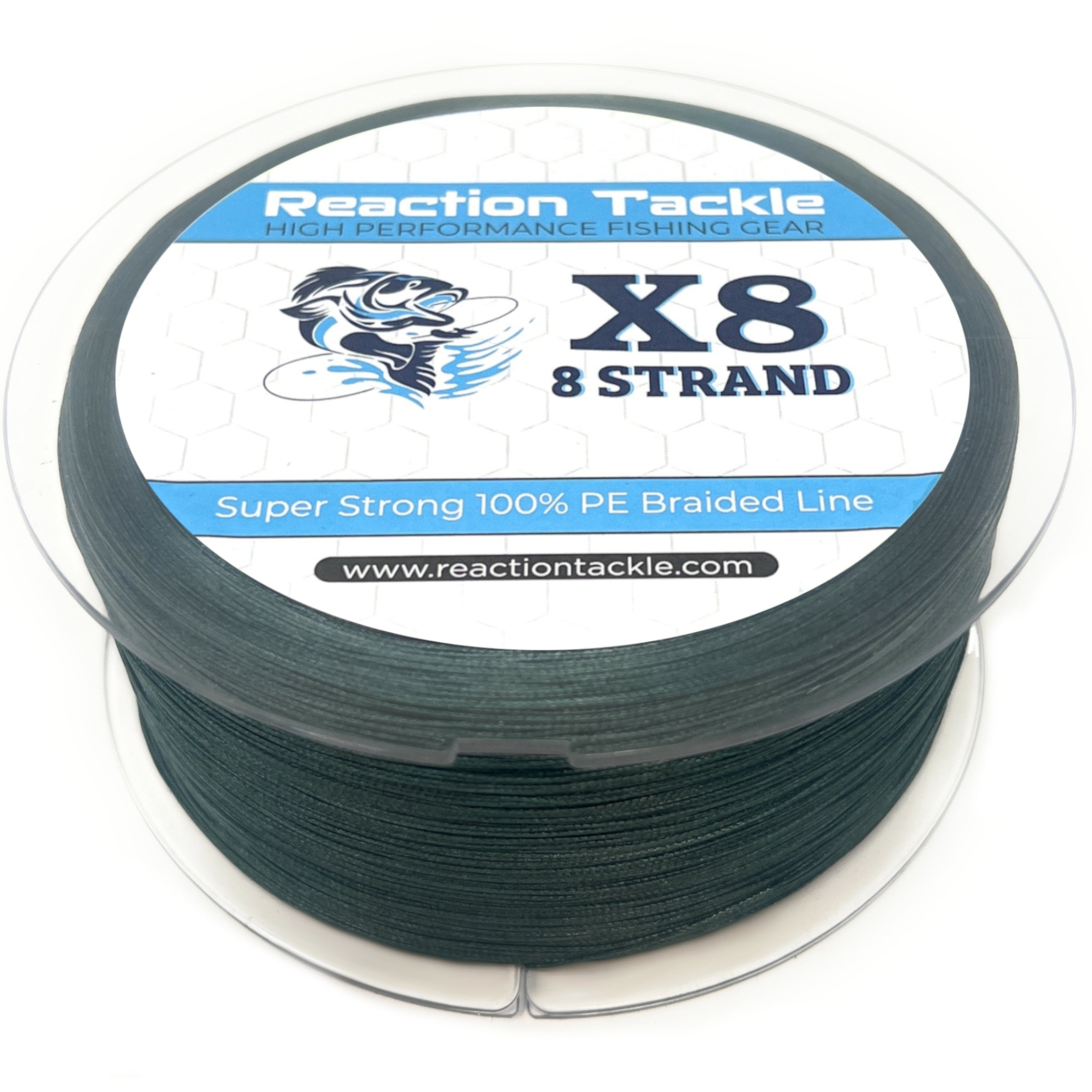 GetUSCart- Reaction Tackle Braided Fishing Line - 8 Strand Green Camo 50LB  150yd