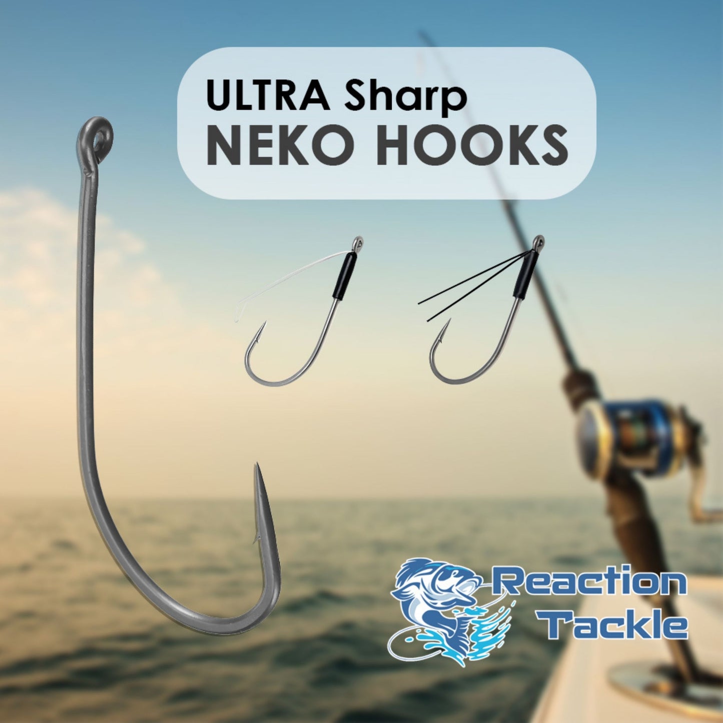 Reaction Tackle Wacky Neko Hooks- 25 Pack - Reaction Tackle