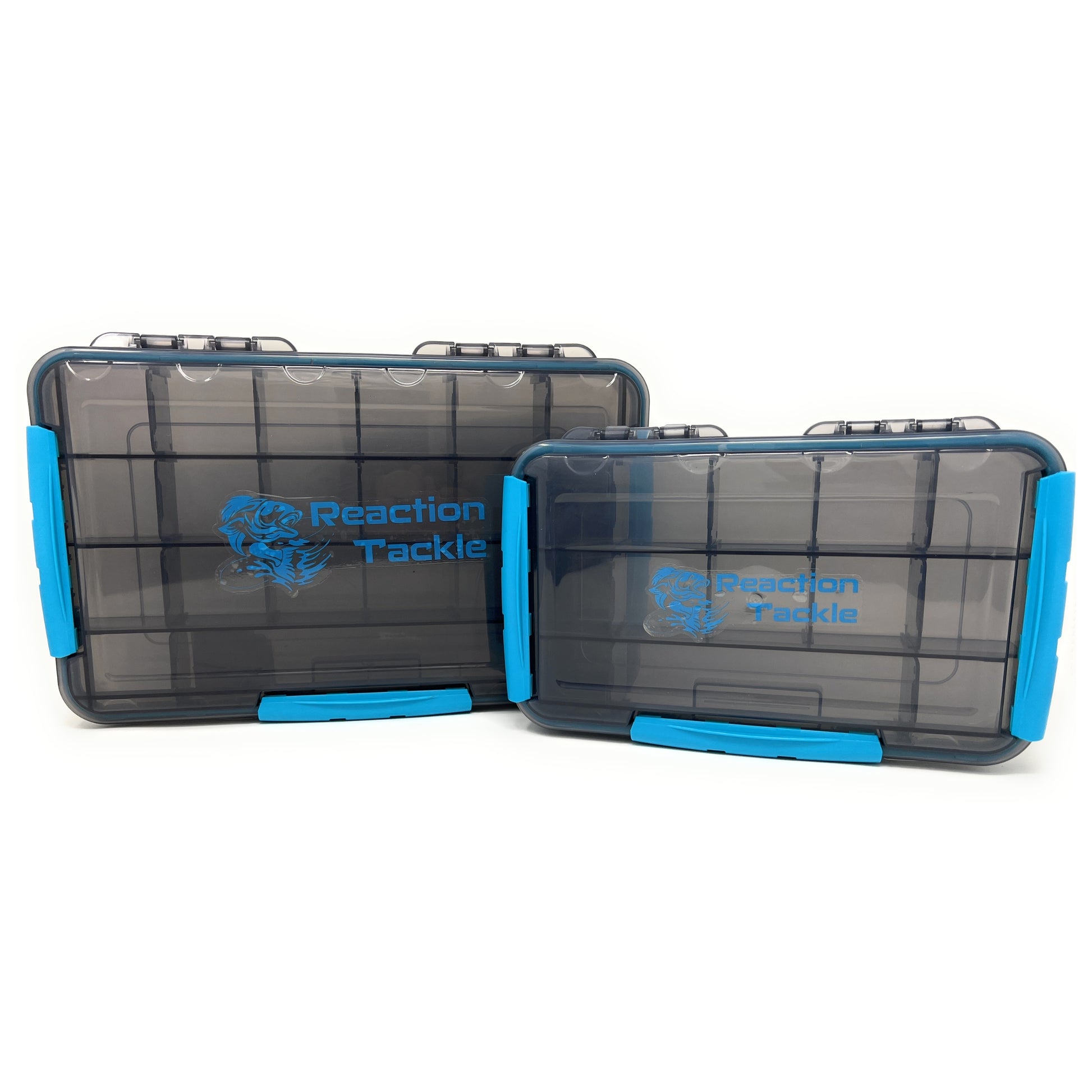 Reaction Tackle Waterproof Tackle Trays - 100% Secure with 3 Clips - Reaction Tackle