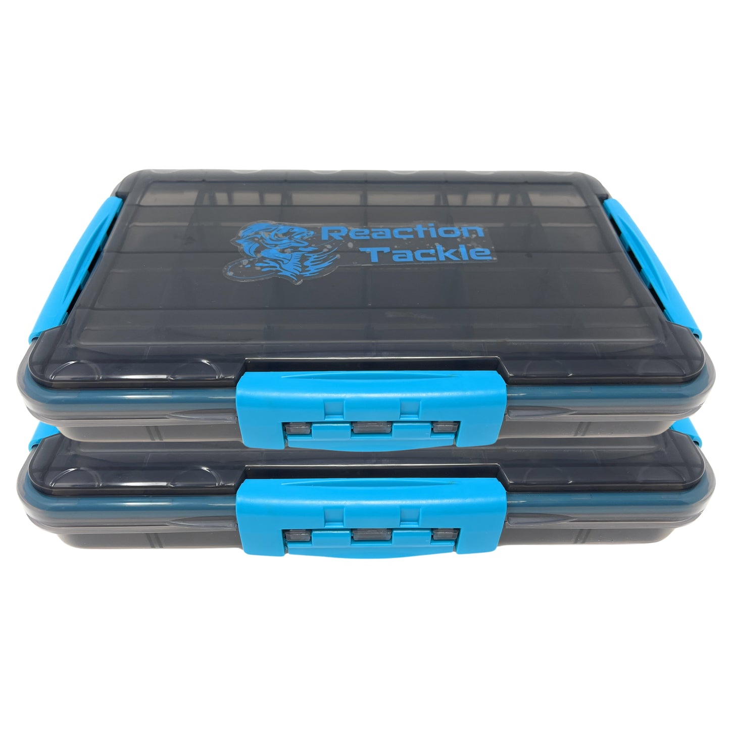 Reaction Tackle Waterproof Tackle Trays - 100% Secure with 3 Clips - Reaction Tackle