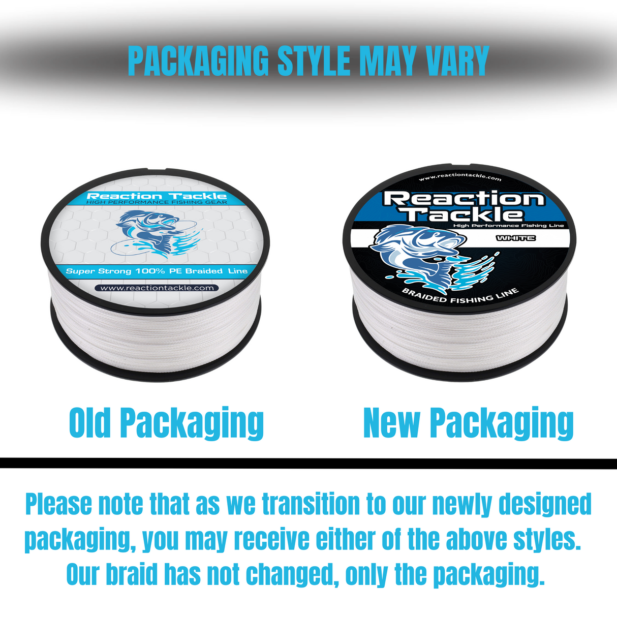 Reaction Tackle X8 Braided Fishing Line - Blue Camo 8 Strand - Reaction Tackle