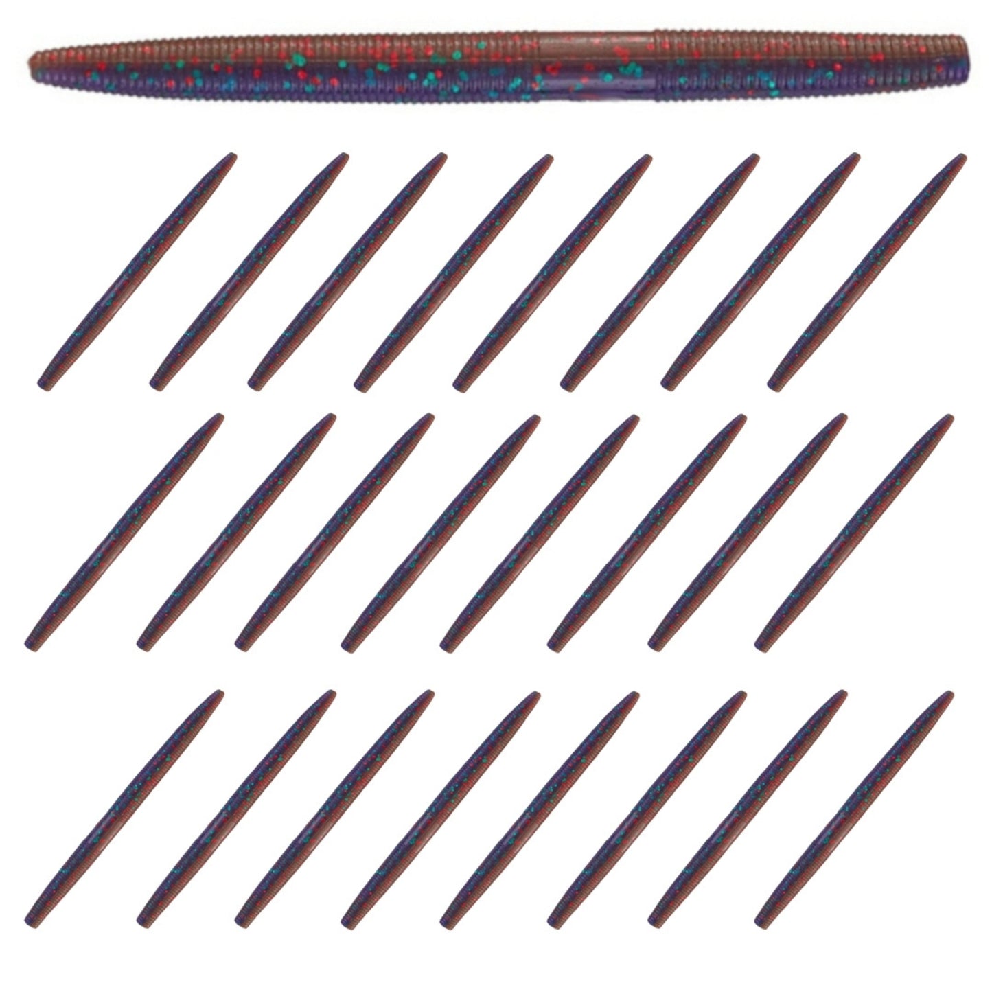 Reaction Tackle Soft Plastic Wacky Worms 5.5in - 24 Pack - Reaction Tackle