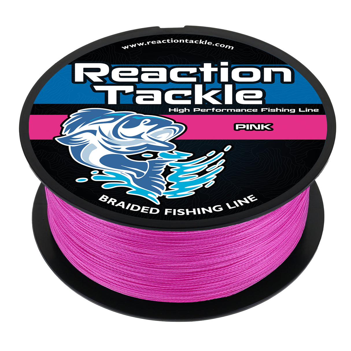 Reaction Tackle Braided Fishing Line - Pink - Reaction Tackle