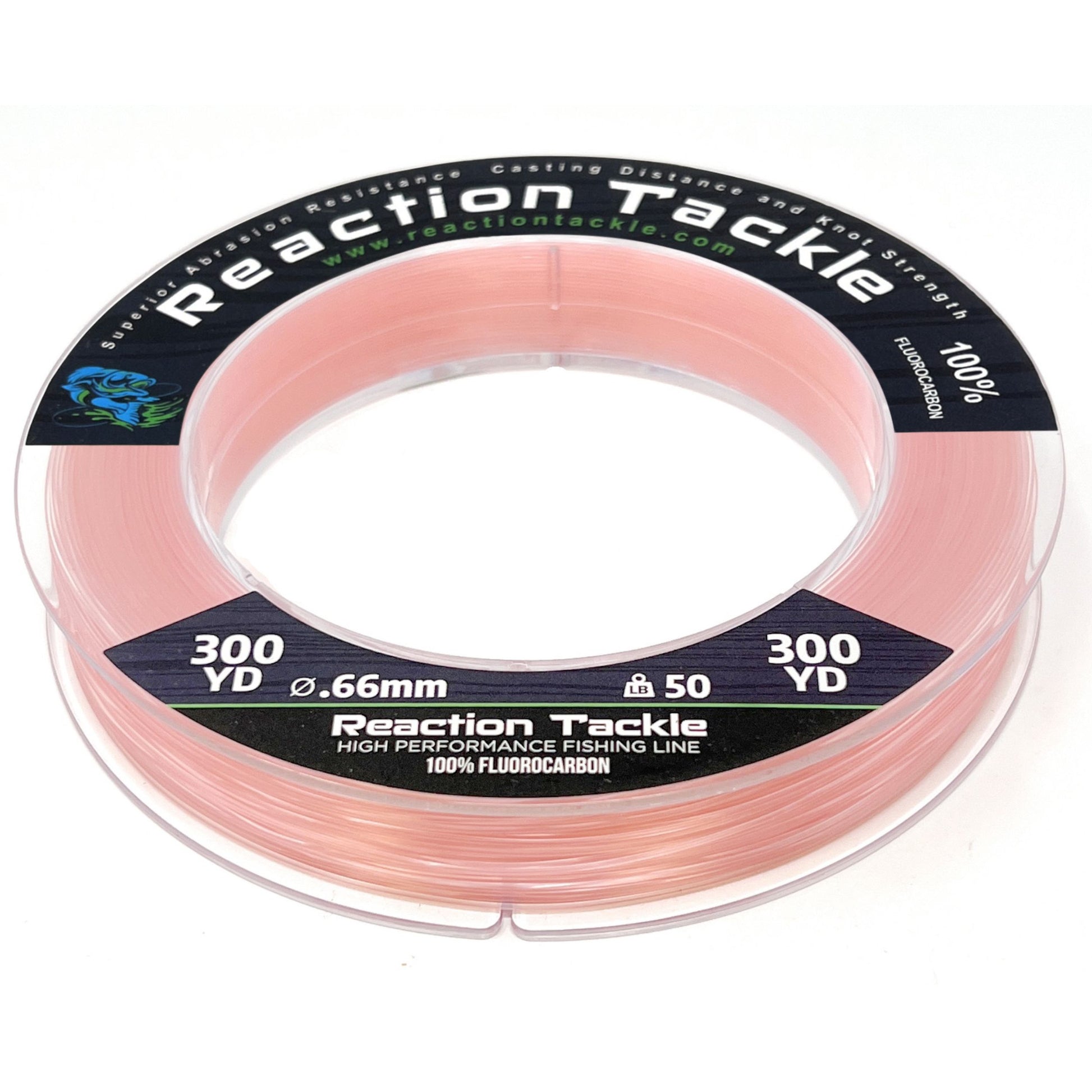 Reaction Tackle 100% Pure Fluorocarbon Fishing Line - Reaction Tackle