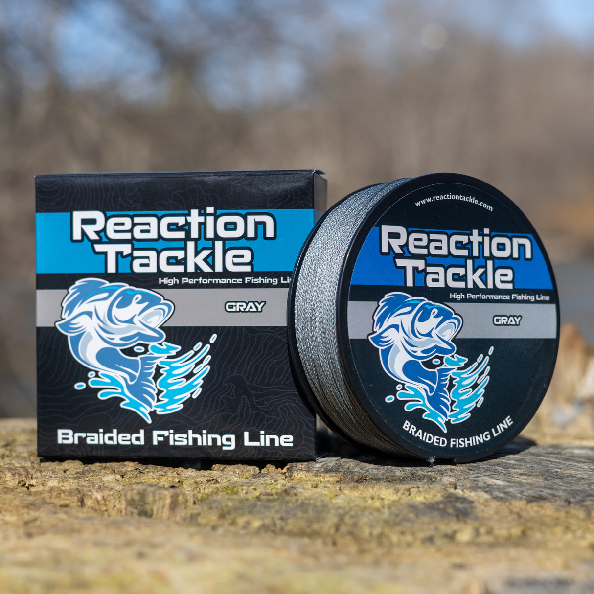Reaction Tackle Braided Fishing Line - Gray - image 4