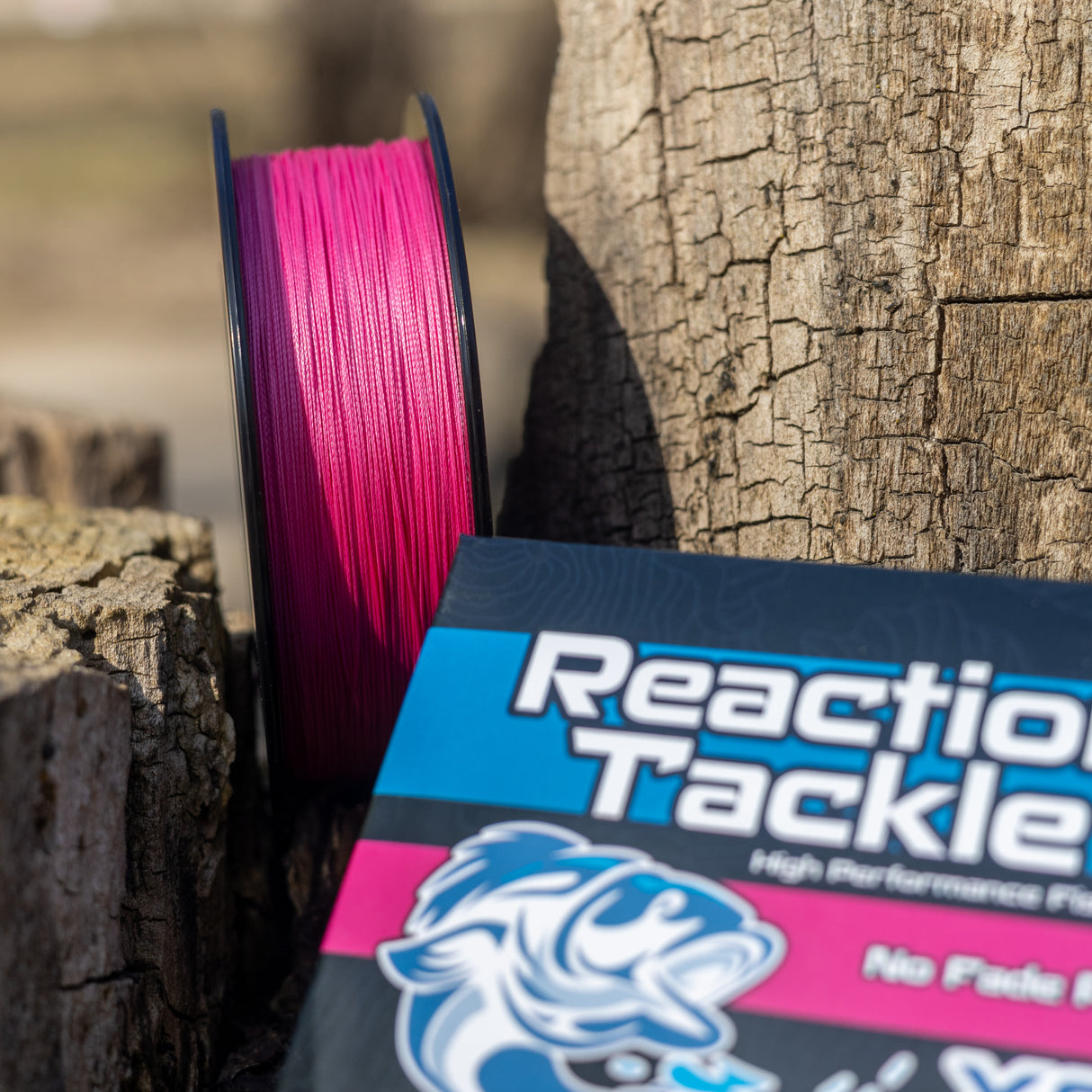Reaction Tackle X8 Braided Fishing Line - NO FADE Pink 8 Str - image 2