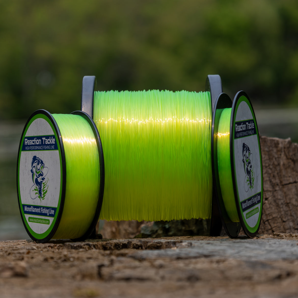 Reaction Tackle Nylon Monofilament Fishing Line - 1 Pound Jumbo Spools - Reaction Tackle