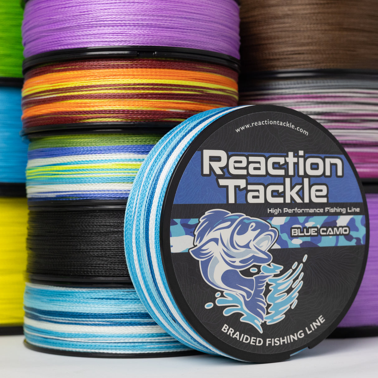Reaction Tackle 4-Strand Braided Line — 20 Colors
