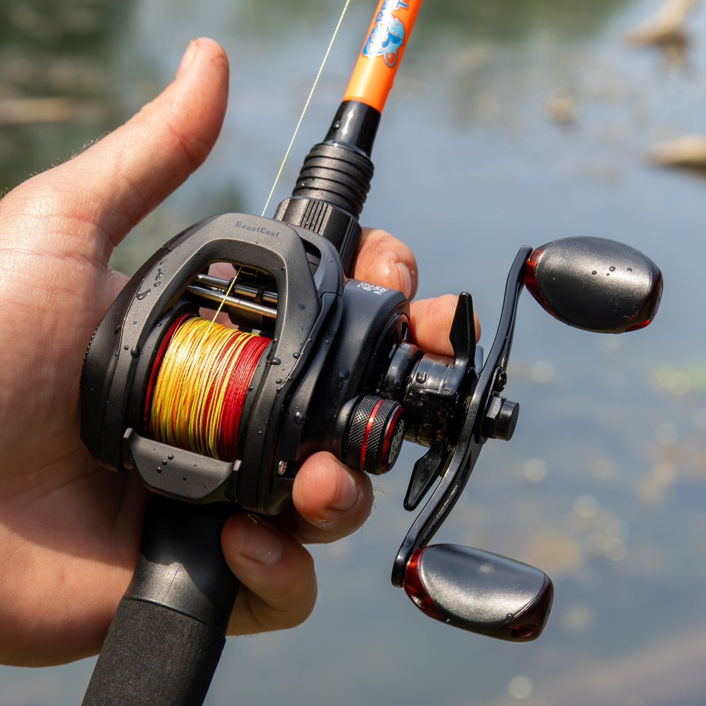 Reaction Tackle Baitcasting Fishing Reel – ReactCast Edition- High-Speed 7.3:1 Gear Ratio - NEW - Reaction Tackle