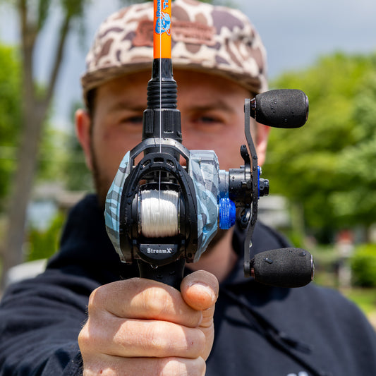 Reaction Tackle Baitcasting Fishing Reel- StreamX Edition- 7.5:1 gear ratio - NEW - Reaction Tackle